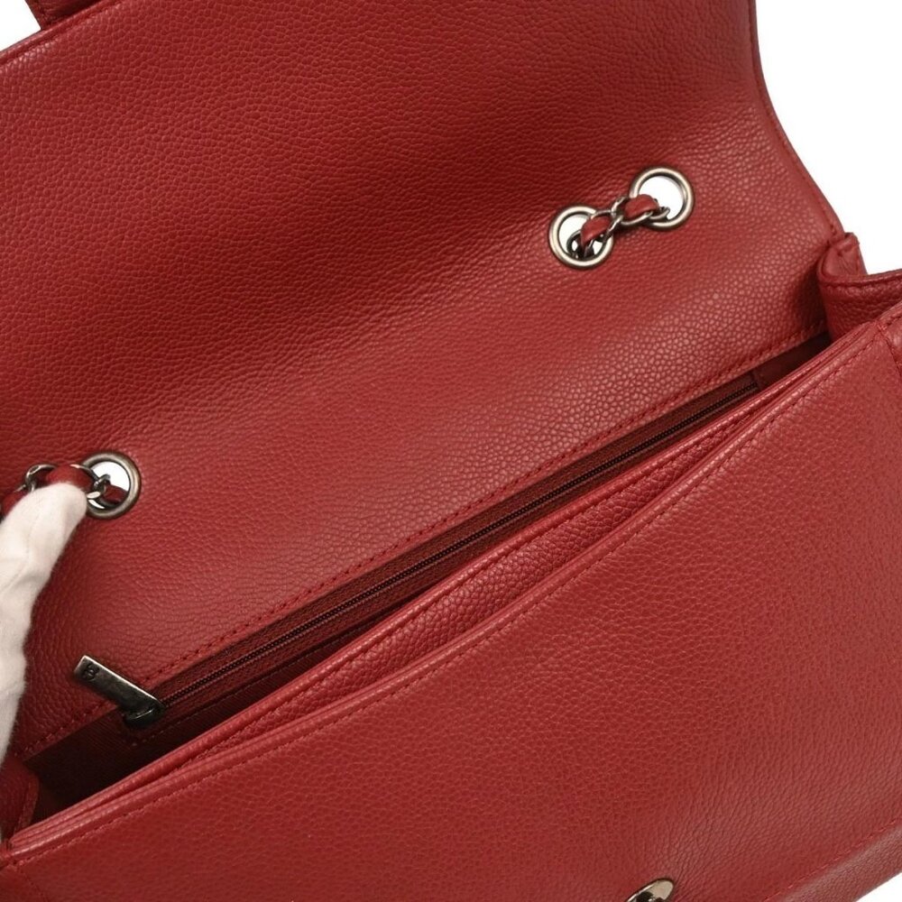 Chanel Red Calfskin Shoulder Bag 125933 - Picture 7 of 10